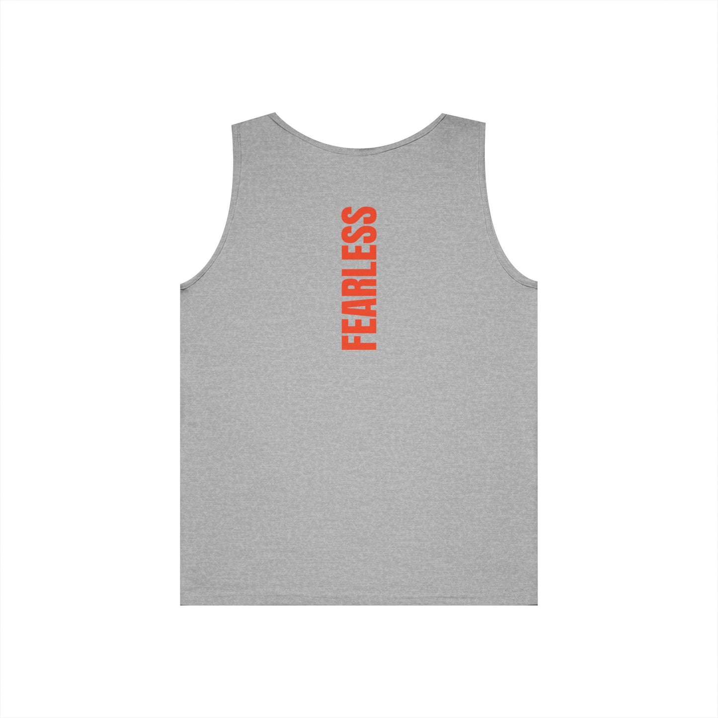 Fearless Unisex Cotton Tank Top (back print)