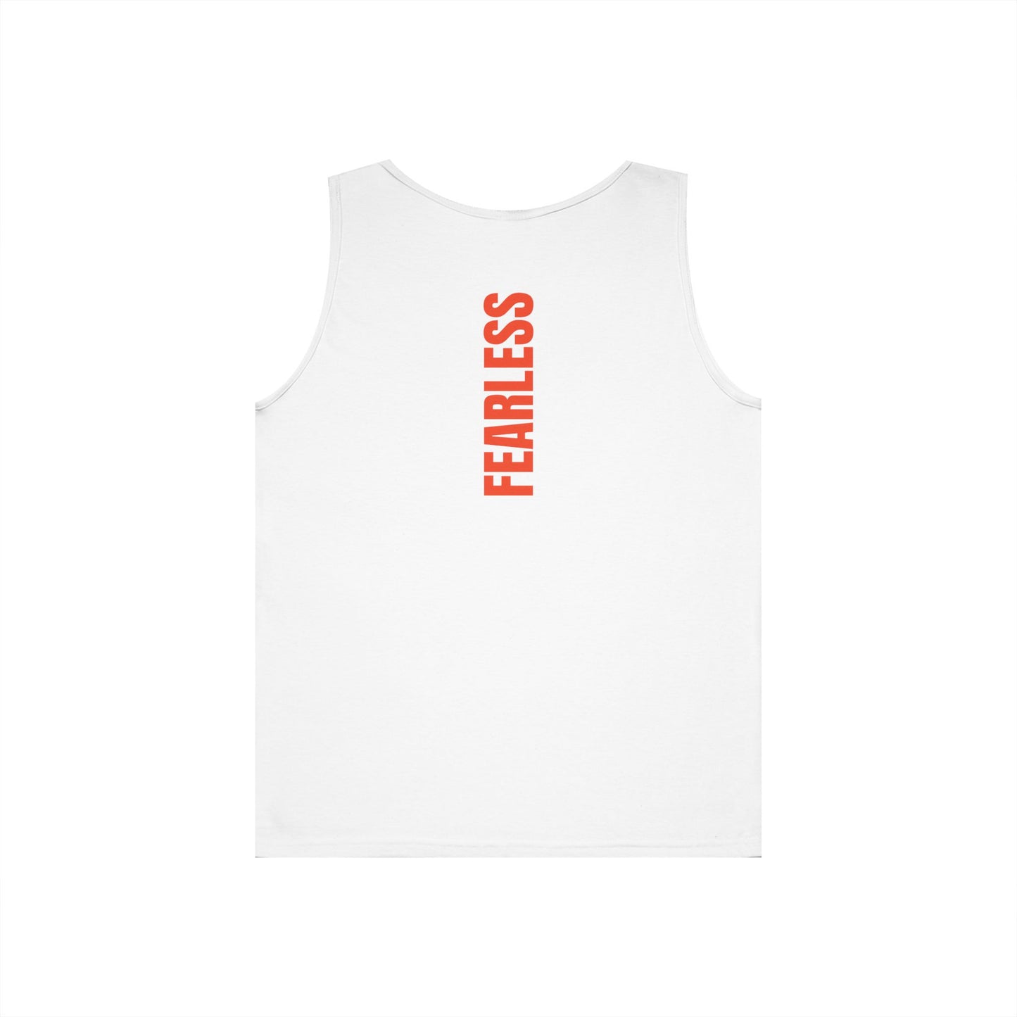 Fearless Unisex Cotton Tank Top (back print)