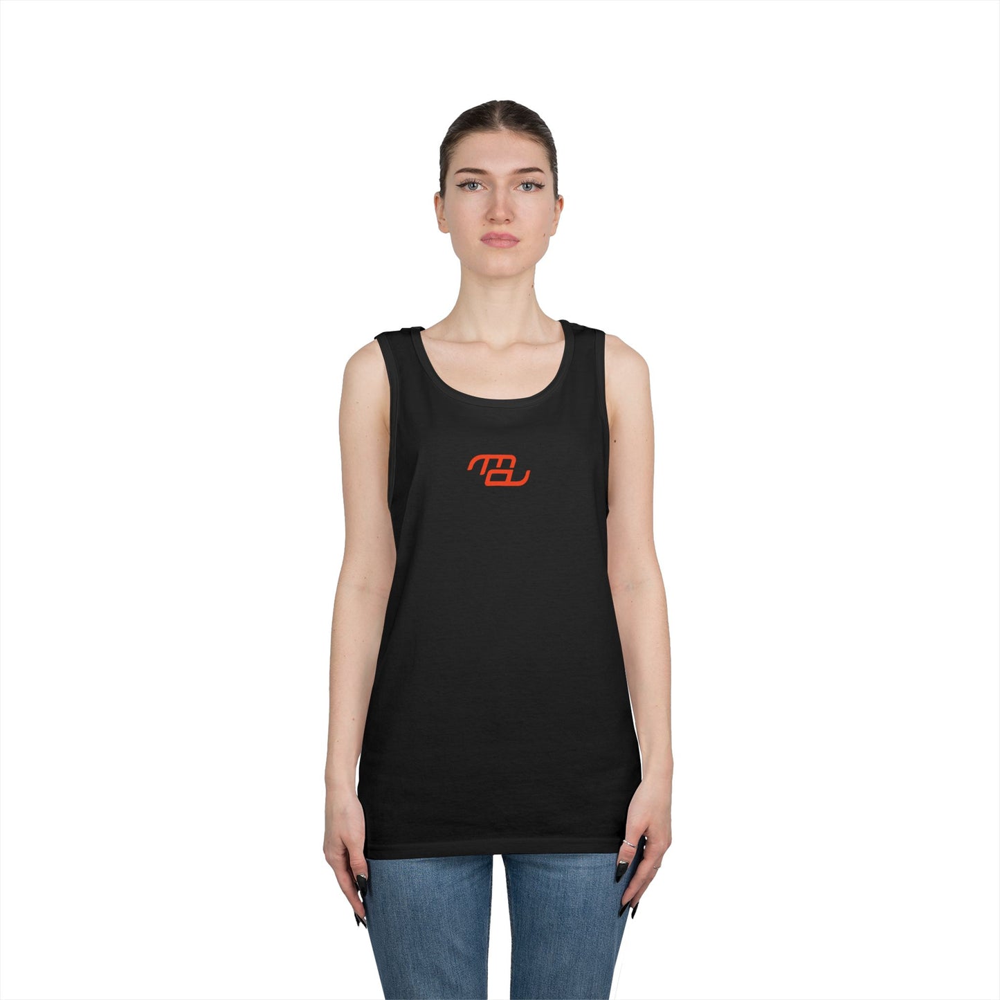 Fearless Unisex Cotton Tank Top (back print)