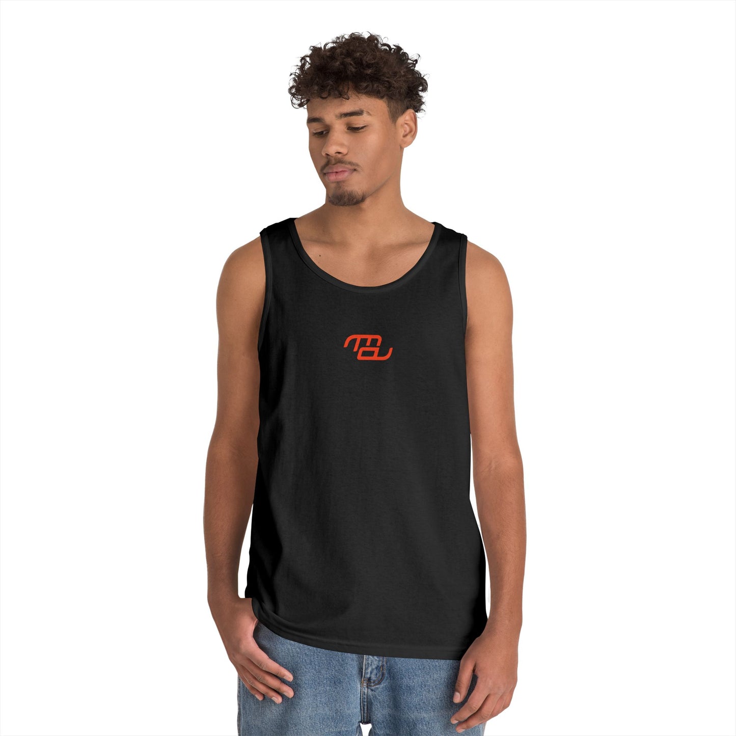 Fearless Unisex Cotton Tank Top (back print)