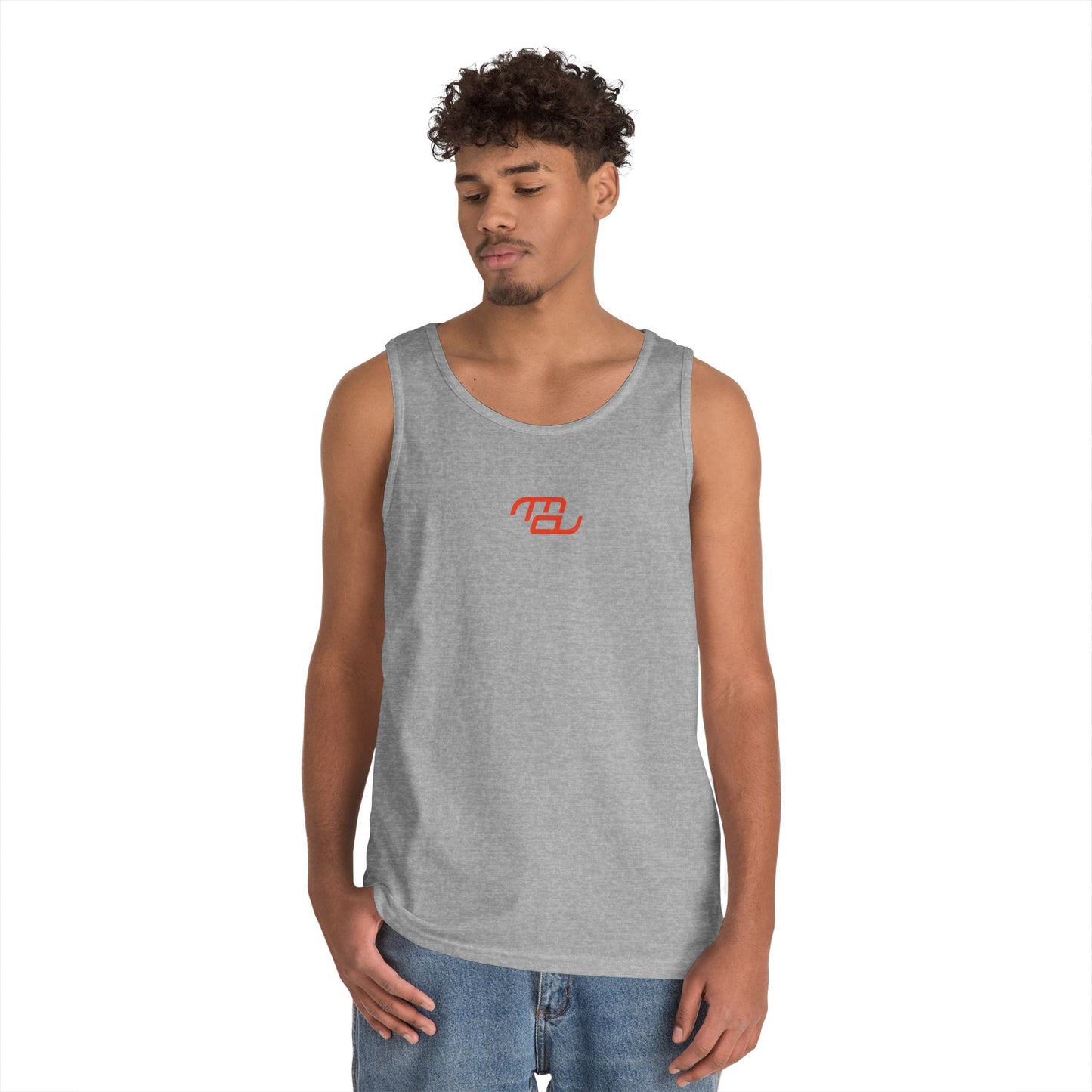 Fearless Unisex Cotton Tank Top (back print)